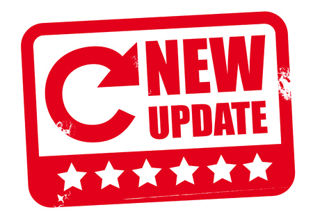 Red stamp - new update signのイラスト素材