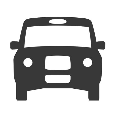 London taxi icon vector symbol template transportation. Black cabのイラスト素材