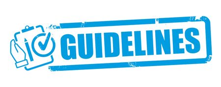 Guideline vector illustration concept. A guideline is a statement by which to determine a course of actionのイラスト素材