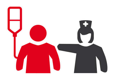 Intensive care unit - pictogram, symbol and graphicのイラスト素材