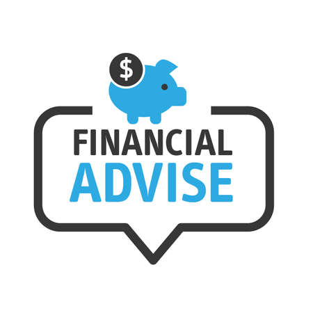 Speech bubble financial advice and consultationのイラスト素材