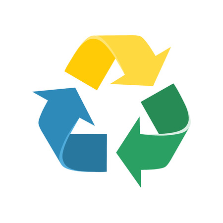 Recycle sign. Vector illustration.のイラスト素材