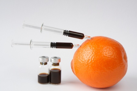 orange skinの写真素材