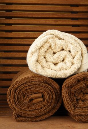 sauna towelsの写真素材