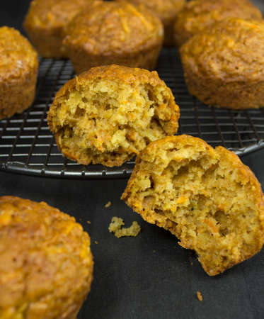 carrot muffinsの写真素材