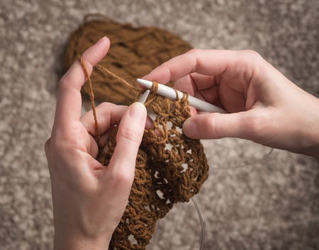 knitting - hobby timeの写真素材