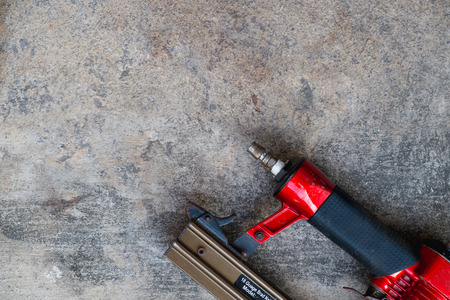 air gun on cement background
