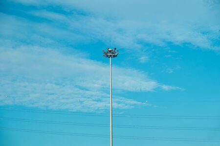 Streetlight, Streetlamp, Lamp post on blue skyの写真素材