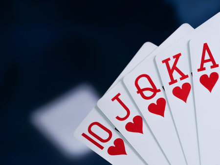 Casino theme. High contrast image of casino roulette, poker game, dice game, poker chips on a gaming...