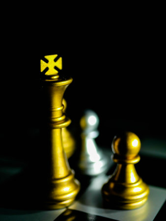 Chess board game. Strategy ideas concept business futuristic graphic icon.