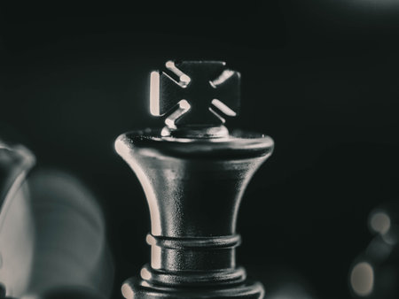 Chess board game. Strategy ideas concept business futuristic graphic icon.の写真素材