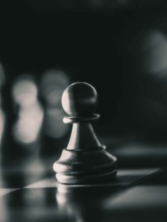 Chess board game. Strategy ideas concept business futuristic graphic icon.の写真素材
