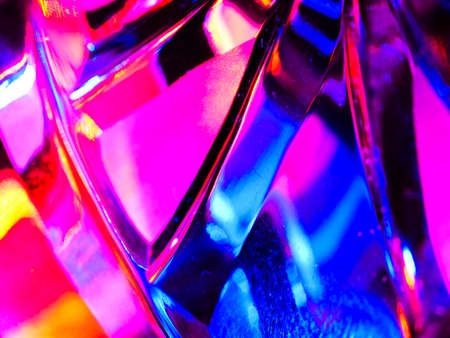 Thick glass abstraction made with glass vase and glassの写真素材