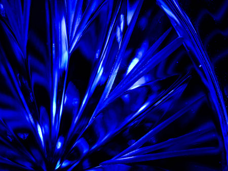 Thick glass abstraction made with glass vase and glass