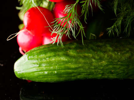 Local market fresh vegetable, garden produce, clean eating and dieting conceptの写真素材