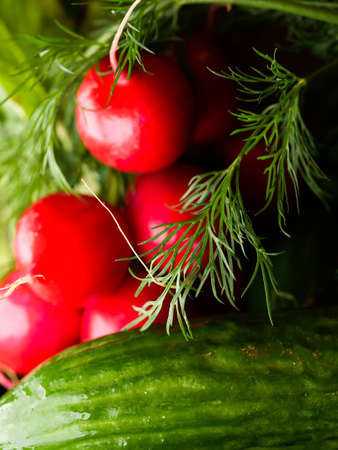 Local market fresh vegetable, garden produce, clean eating and dieting conceptの写真素材