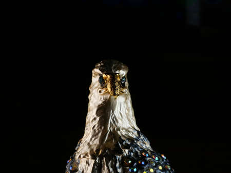 statuette of an eagle on the backgroundの写真素材