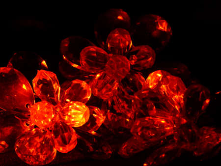 Beautiful flower colorful LED light decoration template for festival.