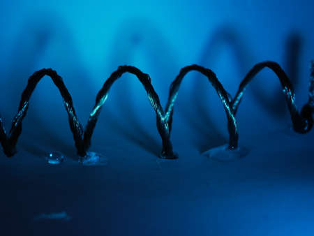 Abstract Macro Photography droplets, glass and metal