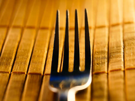 Background of kitchen utensils on wooden kitchen table, selective focus, DOF, macroの写真素材
