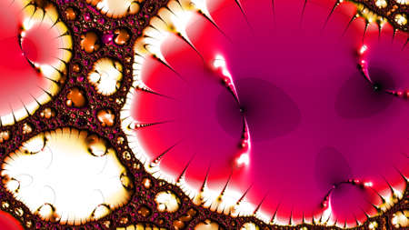 Abstract Computer generated Fractal design. A fractal is a never-ending pattern. Fractals are infinitely complex patterns that are self-similar across different scales. Great for cell phone wallpaperの写真素材