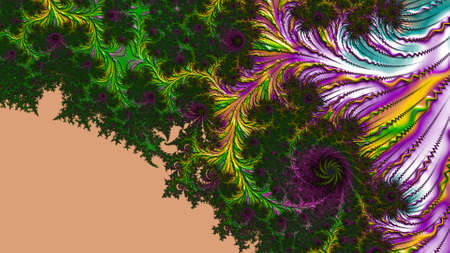 Abstract Computer generated Fractal design. A fractal is a never-ending pattern. Fractals are infinitely complex patterns that are self-similar across different scales. Great for cell phone wallpaperの写真素材