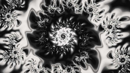 Abstract Computer generated Fractal design. A fractal is a never-ending pattern. Fractals are infinitely complex patterns that are self-similar across different scales. Great for cell phone wallpaperの写真素材