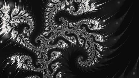 Abstract Computer generated Fractal design. A fractal is a never-ending pattern. Fractals are infinitely complex patterns that are self-similar across different scales. Great for cell phone wallpaperの写真素材