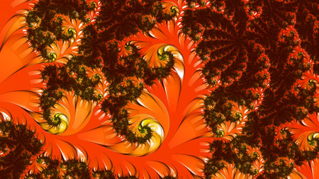 Abstract Computer generated Fractal design. A fractal is a never-ending pattern. Fractals are infinitely complex patterns that are self-similar across different scales. Great for cell phone wallpaperの写真素材