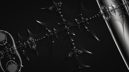 Abstract Computer generated Fractal design. A fractal is a never-ending pattern. Fractals are infinitely complex patterns that are self-similar across different scales. Great for cell phone wallpaperの写真素材