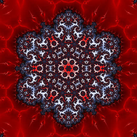 Abstract Computer generated Fractal design. A fractal is a never-ending pattern. Fractals are infinitely complex patterns that are self-similar across different scales. Great for cell phone wallpaperの写真素材