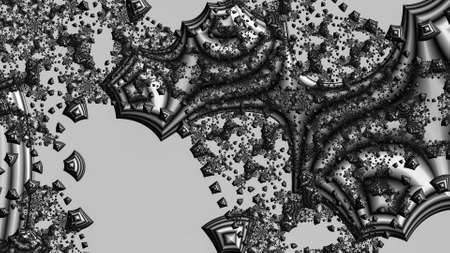 Abstract Computer generated Fractal design. A fractal is a never-ending pattern. Fractals are infinitely complex patterns that are self-similar across different scales. Great for cell phone wallpaperの写真素材