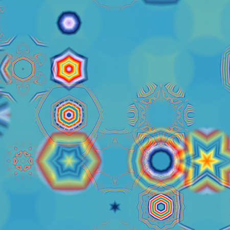 Seamless pattern with multicolored snowflakes. Design for Christmas and New Year greeting cards,...