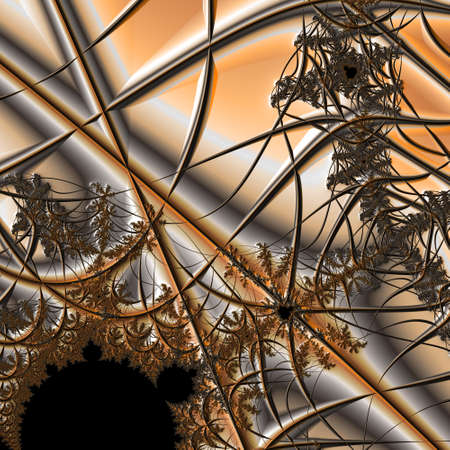 Abstract Computer generated Fractal design. A fractal is a never-ending pattern. Fractals are infinitely complex patterns that are self-similar across different scales. Great for cell phone wallpaperの写真素材