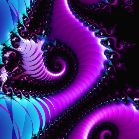 Abstract Computer generated Fractal design. A fractal is a never-ending pattern. Fractals are infinitely complex patterns that are self-similar across different scales. Great for cell phone wallpaperの写真素材