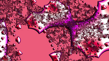 Abstract Computer generated Fractal design. A fractal is a never-ending pattern. Fractals are infinitely complex patterns that are self-similar across different scales. Great for cell phone wallpaperの写真素材