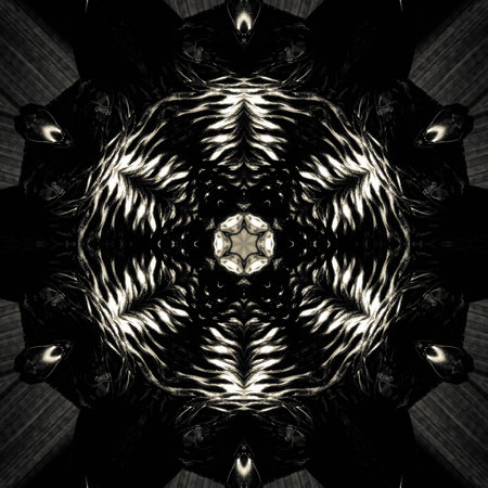 Abstract Computer generated Fractal design. A fractal is a never-ending pattern. Fractals are infinitely complex patterns that are self-similar across different scales. Great for cell phone wallpaperの写真素材