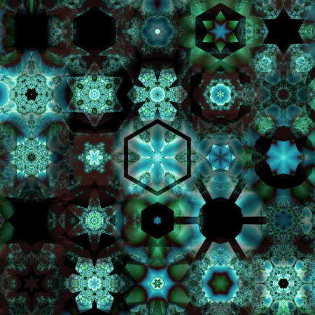 Seamless pattern with multicolored snowflakes. Design for Christmas and New Year greeting cards,...