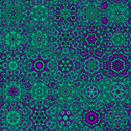Seamless pattern with multicolored snowflakes. Design for Christmas and New Year greeting cards,...