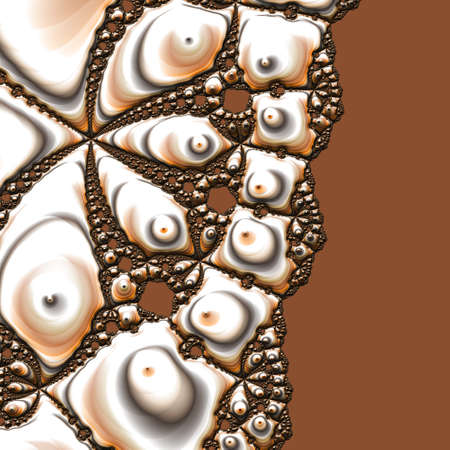 Abstract Computer generated Fractal design. A fractal is a never-ending pattern. Fractals are infinitely complex patterns that are self-similar across different scales. Great for cell phone wallpaperの写真素材