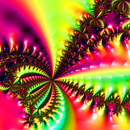 Abstract Computer generated Fractal design. A fractal is a never-ending pattern. Fractals are infinitely complex patterns that are self-similar across different scales. Great for cell phone wallpaperの写真素材