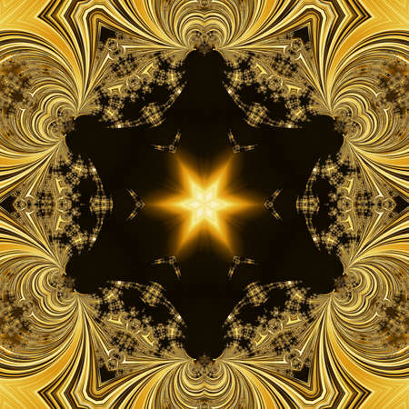 Abstract Computer generated Fractal design. A fractal is a never-ending pattern. Fractals are infinitely complex patterns that are self-similar across different scales. Great for cell phone wallpaperの写真素材