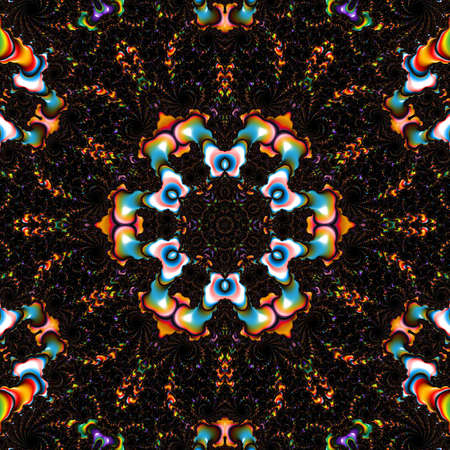 Abstract Computer generated Fractal design. A fractal is a never-ending pattern. Fractals are infinitely complex patterns that are self-similar across different scales. Great for cell phone wallpaperの写真素材