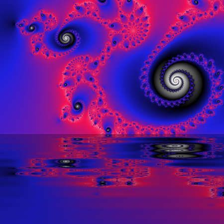 Abstract Computer generated Fractal design. A fractal is a never-ending pattern. Fractals are...