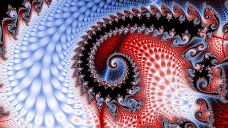 Abstract fractal background Infinite universe computer generated image. Beautiful abstract background for wallpaper, album, poster, booklet. Fractal digital graphics for creative graphic design.の写真素材
