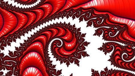Abstract fractal background Infinite universe computer generated image. Beautiful abstract background for wallpaper, album, poster, booklet. Fractal digital graphics for creative graphic design.の写真素材