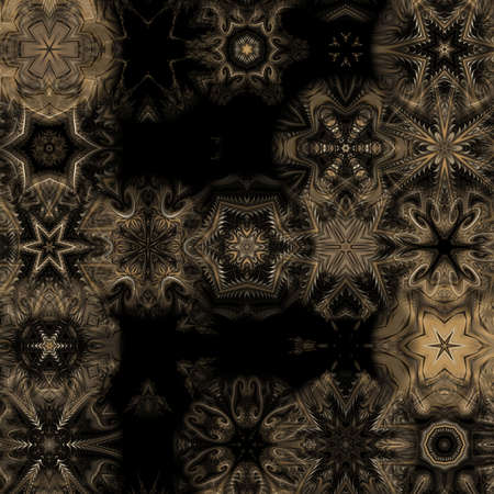Seamless pattern with multicolored snowflakes. Design for Christmas and New Year greeting cards,...