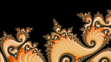 Abstract Computer generated Fractal design. A fractal is a never-ending pattern. Fractals are infinitely complex patterns that are self-similar across different scales. Great for cell phone wallpaperの写真素材