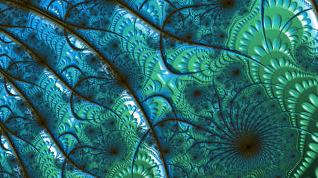 Abstract Computer generated Fractal design. A fractal is a never-ending pattern. Fractals are infinitely complex patterns that are self-similar across different scales. Great for cell phone wallpaperの写真素材