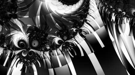 Abstract Computer generated Fractal design. A fractal is a never-ending pattern. Fractals are infinitely complex patterns that are self-similar across different scales. Great for cell phone wallpaperの写真素材